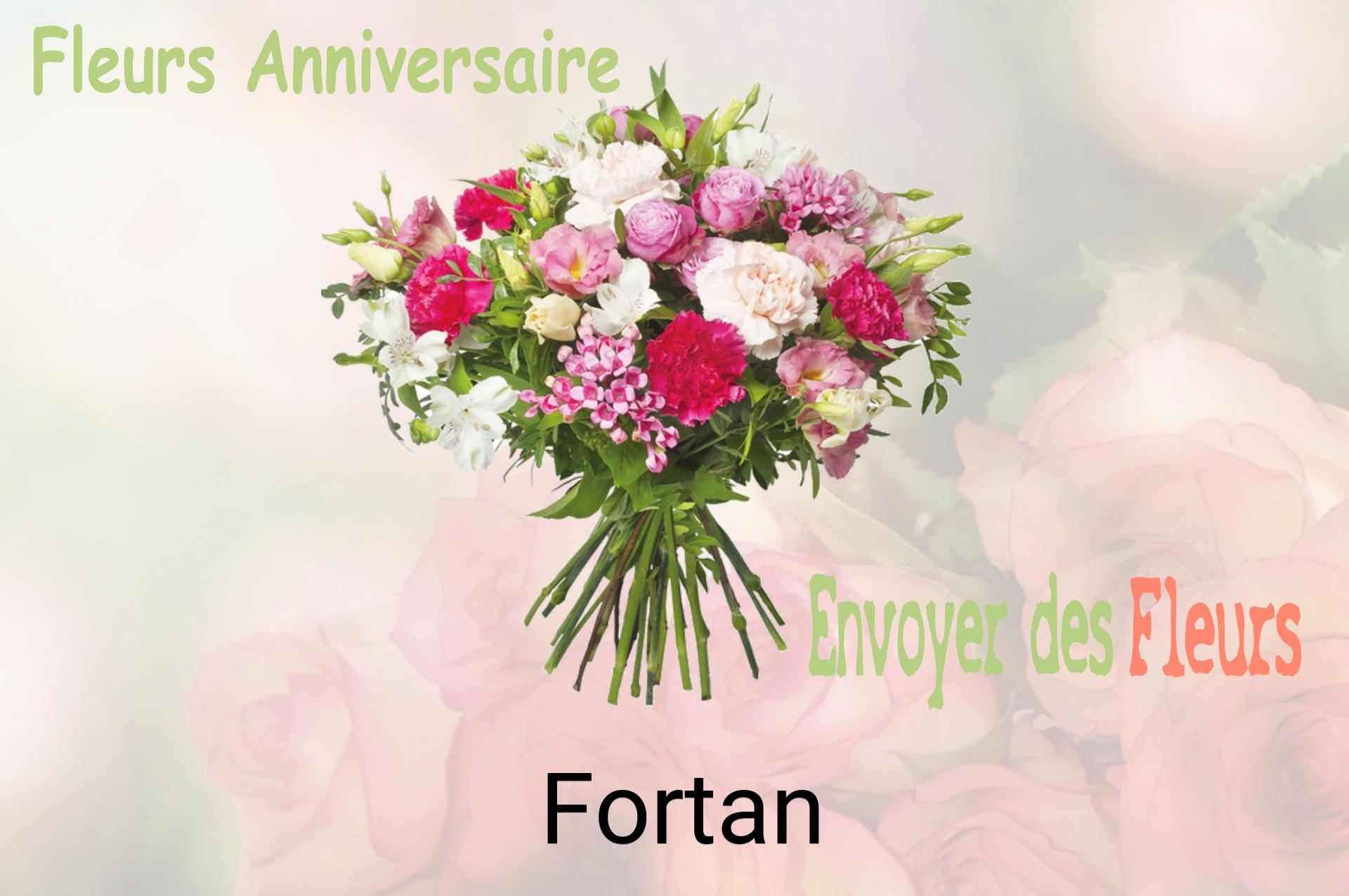 Bouquet de fleurs d’anniversaire livré à Fortan